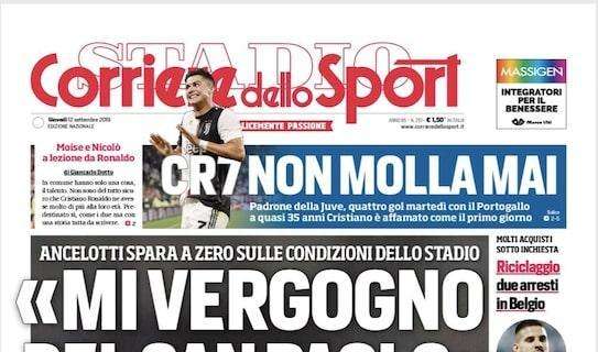 Corriere dello Sport, Ancelotti: "Mi vergogno del San Paolo"