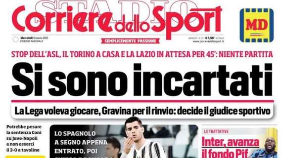 Corriere dello Sport: "Morata sveglia la Juve"