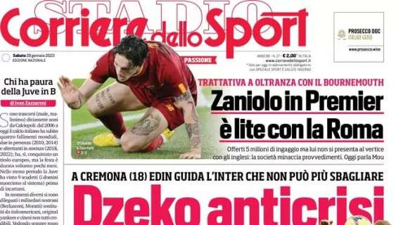 Corriere dello Sport sull'Inter: "Dzeko anticrisi"