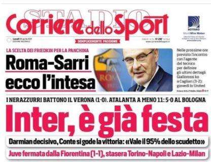 Corriere dello Sport: "Inter, è già festa"