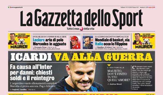 Gazzetta dello Sport apre su Juve-Napoli: "Campioni di taglia". E sul mercato: "Darmian al Parma"