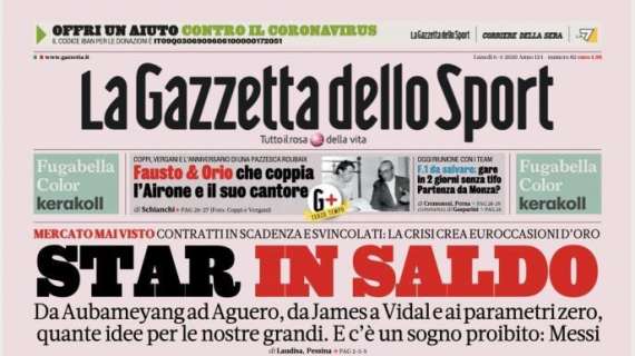 La Gazzetta dello Sport: "Star in saldo"