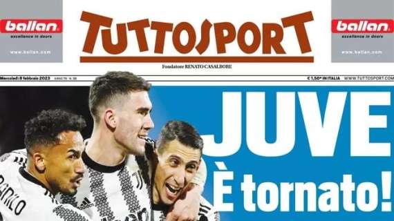 Tuttosport su Dusan Vlahovic: "Juve, è tornato"