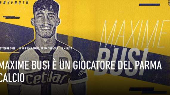 Maxime Busi al Parma, c'è il comunicato: ha firmato per cinque anni