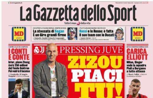 La Gazzetta dello Sport sulla Juventus: "Zizou piaci tu!"