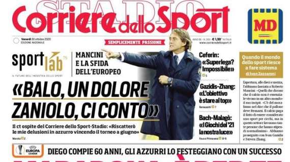 L'apertura del Corriere dello Sport sulla vittoria del Napoli: "Maradona, è per te"