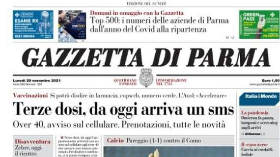 Gazzetta di Parma: "Buffon para, Inglese fa gol. Il Parma di Iachini combatte"