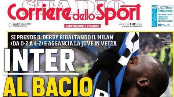 Corriere dello Sport: "Inter al bacio"