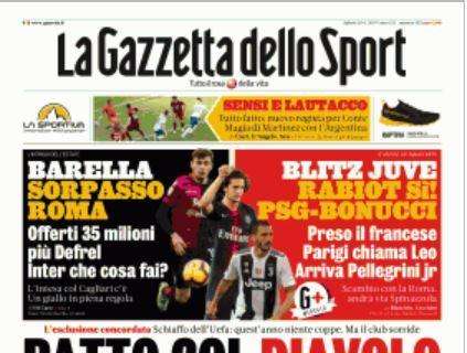 La Gazzetta dello Sport sul Milan fuori dall'Europa: "Patto col diavolo"