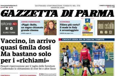 Gazzetta di Parma: "Il digiuno continua. Solo pali e anche la Samp banchetta al Tardini"