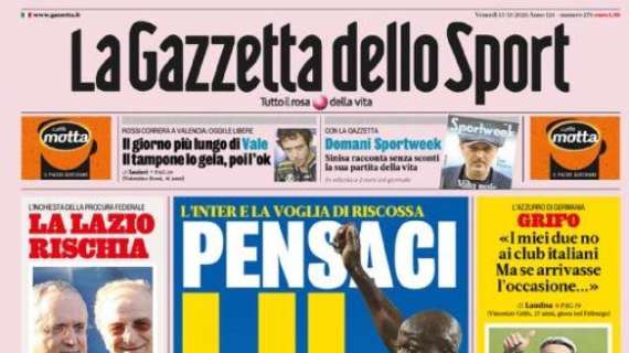 L'apertura de La Gazzetta dello Sport su Romelu Lukaku e l'Inter: "Pensaci Lu"