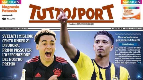 La prima pagina di Tuttosport sulla Juve: "Milik, è fatta. Per Parisi trattativa ai dettagli"