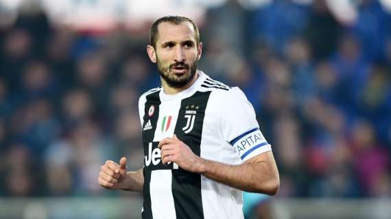 Juventus, non sarebbe grave l'infortunio di Chiellini: probabile stop di 15 giorni