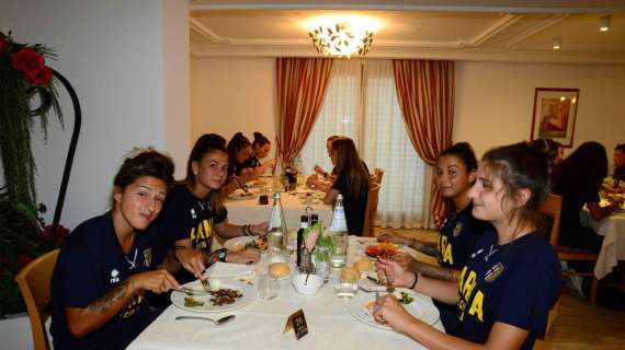 Parma femminile, ieri arrivo a Pejo e cena col presidente Krause per la Prima Squadra gialloblù