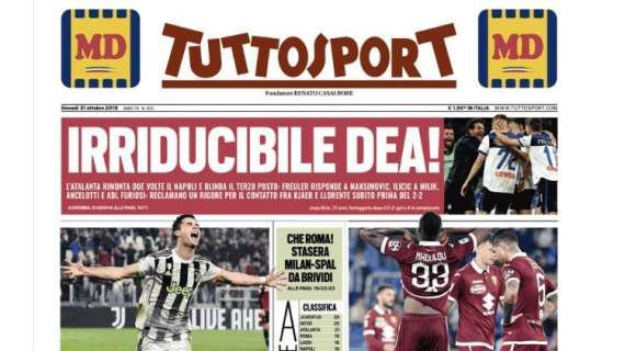 L'apertura di Tuttosport: "Torino, così vai in Serie B!"