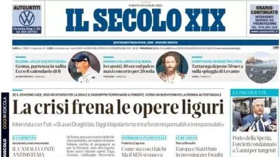 Il Secolo XIX (ed. La Spezia): "Vignali richiesto da Parma, Frosinone e Brescia"