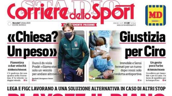 Corriere dello Sport sulla Serie A: "Playoff, il piano"