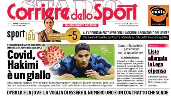 L'apertura del Corriere dello Sport sul rinnovo di Dybala: "La Joya sospesa"