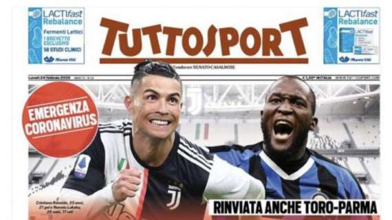 Tuttosport: "Juve-Inter a porte chiuse?"