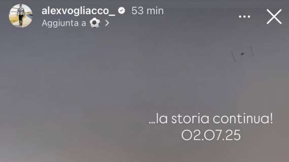 “La storia continua!”: il post criptico di Vogliacco sui social