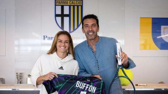 Sakkari e Buffon si incontrano a Collecchio. La tennista: "Il coach mi dice di giocare come Gigi"