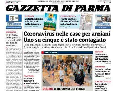 Gazzetta di Parma: "La rosa crociata alla nuova sfida delle 5 sostituzioni"
