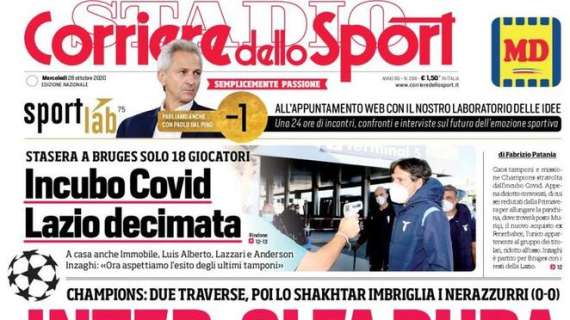 Corriere dello Sport: "Inter, si fa dura"