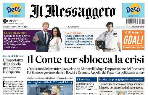 Il Messaggero: "Roma, pari d'orgoglio. Lazio spietata a Parma"