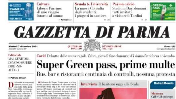 Gazzetta di Parma: "Stadium day, domani tutti invitati a visitare il Tardini"