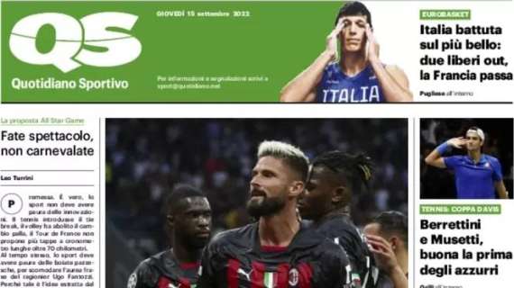 QS in apertura sulle italiane in Champions: "È EuroMilan, Juve che flop"