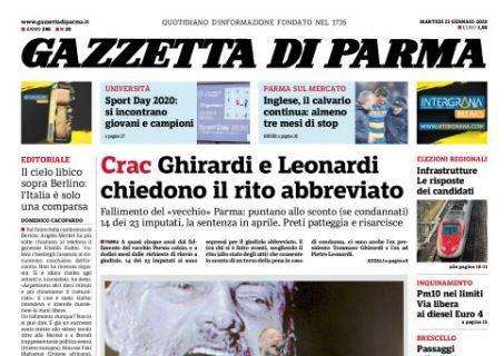 Gazzetta di Parma: "Inglese il calvario continua: almeno tre mesi di stop"