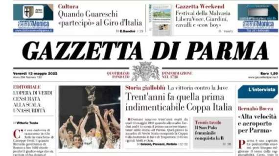 La Gazzetta di Parma: "Trent'anni fa quella prima indimenticabile Coppa Italia"