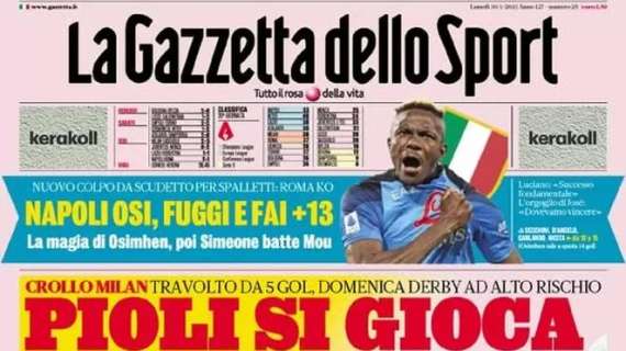 La Gazzetta dello Sport sulla crisi del Milan: "Pioli si gioca tutto"