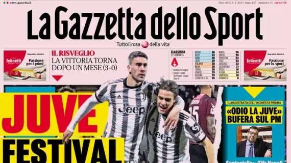 La Gazzetta dello Sport sulla Juventus: "Festival Vlahovic"