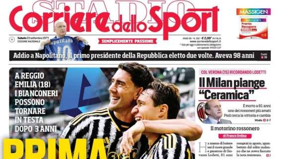Corriere dello Sport sulla Juventus: "Prima la Signora"