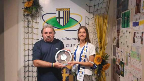 Marta Sicuri premiata dal CCPC dopo la convocazione in Nazionale