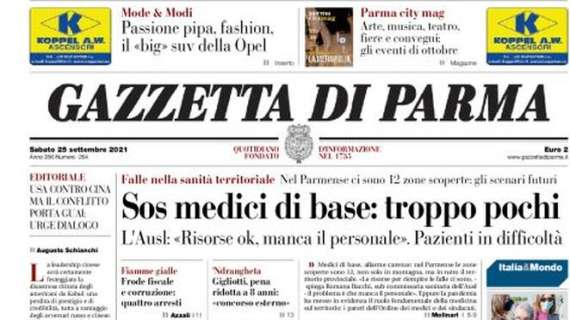 Gazzetta di Parma: "Crociati contro il Pisa. La gran sfida alla capolista"