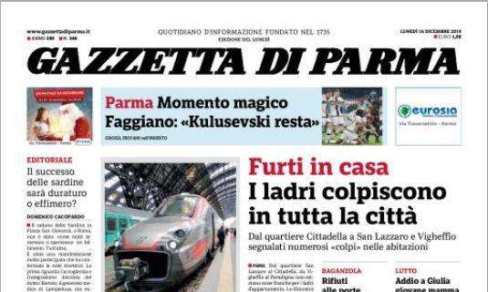 Gazzetta di Parma: "Momento magico. Faggiano: 'Kulu resta'"