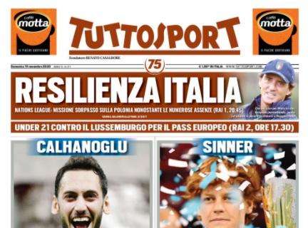 L'apertura di Tuttosport: "Calhanoglu: è Juve-Inter"