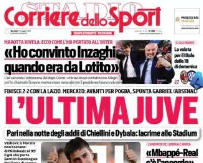 L'apertura del Corriere dello Sport: "L'ultima Juve"