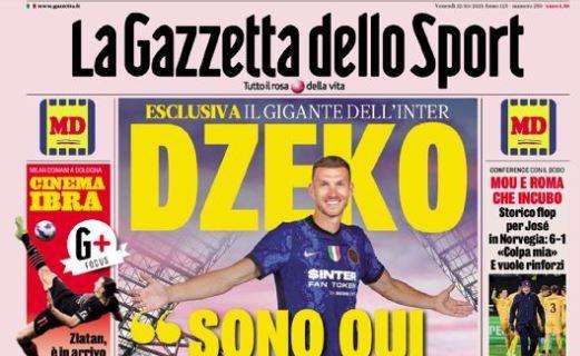 La Gazzetta dello Sport, parla Dzeko: "Sono qui per lo scudetto"