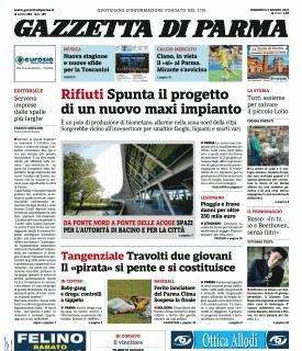Gazzetta di Parma: "Ciano, in vista il "sì" al Parma. Mirante s'avvicina".