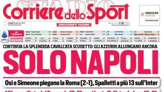 Corriere dello Sport sullo Scudetto: "Solo Napoli"