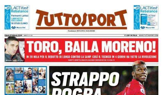 L'apertura di Tuttosport: "Strappo Pogba. Vai Juve!"