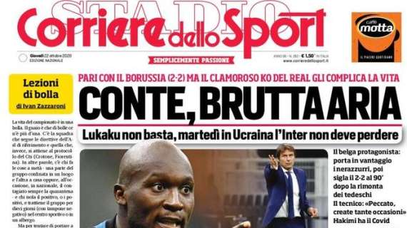 Corriere dello Sport sull'Inter: "Conte, brutta aria"