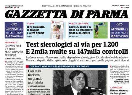 Gazzetta di Parma: "Orari e TV nodi da sciogliere: palla al ministro"