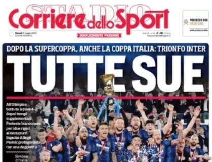 Corriere dello Sport sul trionfo Inter: "Tutte sue"