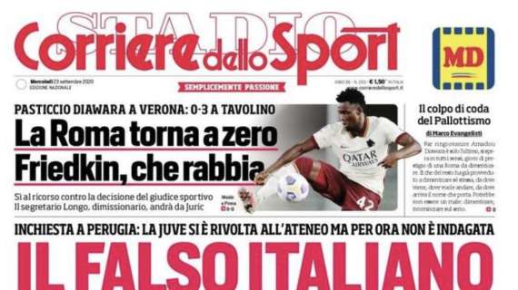 Corriere dello Sport: "Il falso italiano"