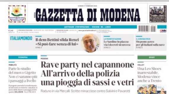 Gazzetta di Modena: "Il Sassuolo si inchina al Parma: decide Gervinho"