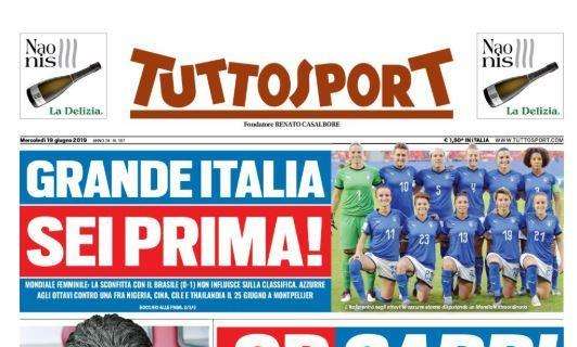 Tuttosport titola sulla Juventus: "CRSarri"